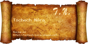 Tschech Nóra névjegykártya